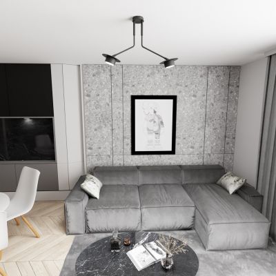 Emibig Mizu lampa podsufitowa 2x12 W czarna 1448/2