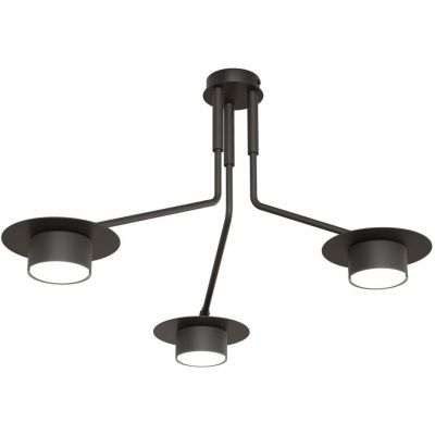 Emibig Mizu lampa podsufitowa 3x12 W czarna 1448/3