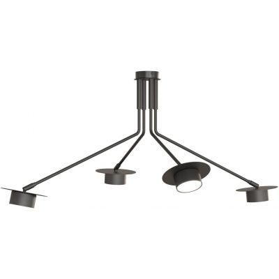 Emibig Mizu lampa podsufitowa 4x12 W czarna 1448/4