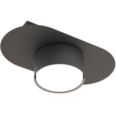 Emibig Stilo lampa podsufitowa 1x12 W czarna 1449/1