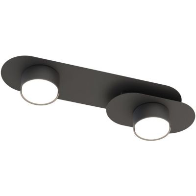 Emibig Stilo lampa podsufitowa 2x12 W czarna 1449/2