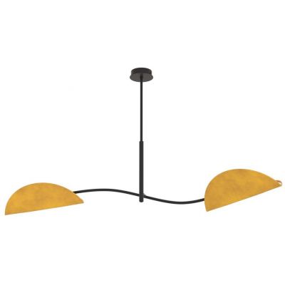 Emibig Lotus lampa podsufitowa 2x10 W musztardowy 1460/2