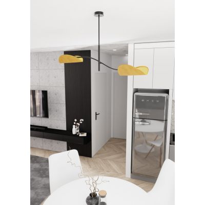 Emibig Lotus lampa podsufitowa 2x10 W musztardowy 1460/2