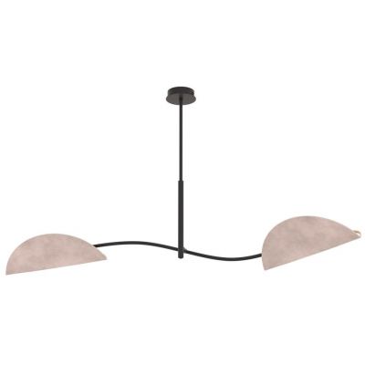 Emibig Lotus lampa wisząca 2x10 W szary 1462/2