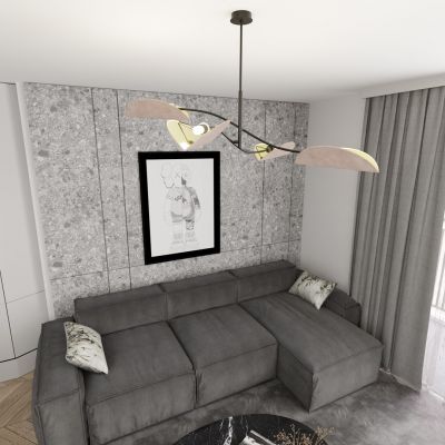 Emibig Lotus lampa podsufitowa 4x10 W szara 1462/4