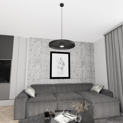 Emibig Solis lampa wisząca 1x12 W czarna 1464/1L