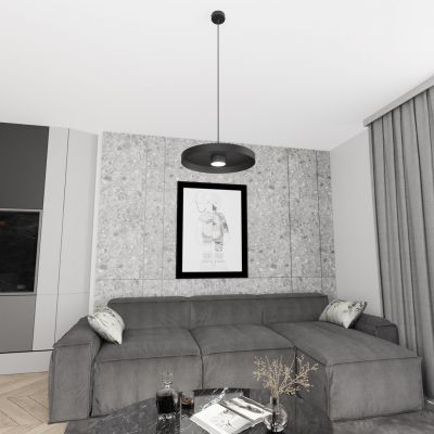 Emibig Solis lampa wisząca 1x12 W czarna 1464/1S