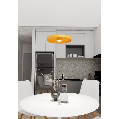 Emibig Solis lampa wisząca 1x12 W żółta 1465/1S