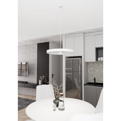 Emibig Solis lampa wisząca 1x12 W biała 1466/1L