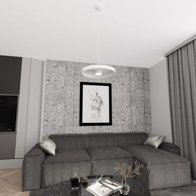 Emibig Solis lampa wisząca 1x12 W biała 1466/1S