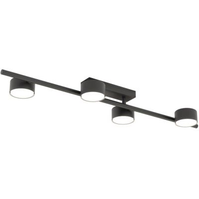 Emibig Bet lampa podsufitowa 4x12 W czarna 1467/4