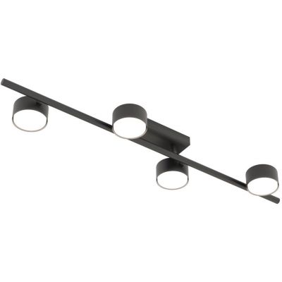 Emibig Bet lampa podsufitowa 4x12 W czarna 1467/4