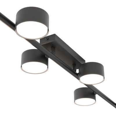 Emibig Bet lampa podsufitowa 6x12 W czarna 1467/6