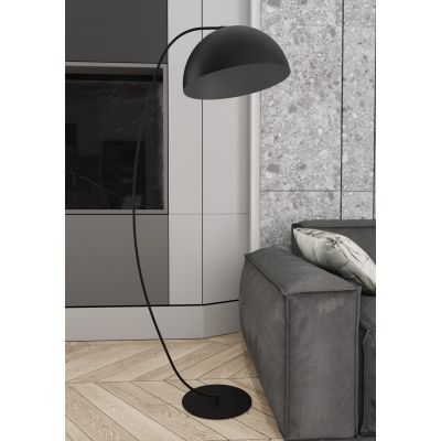 Emibig Arcos lampa stojąca 1x12 W czarna 1468/LP1