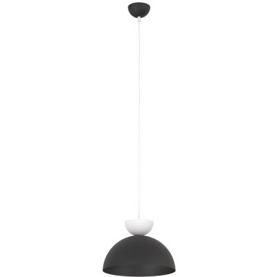 Emibig Lunaro lampa wisząca 1x12 W biała-czarna 1472/1L
