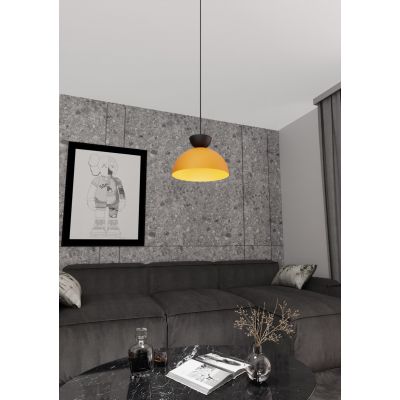 Emibig Lunaro lampa wisząca 1x12 W czarna-żółta 1474/1L