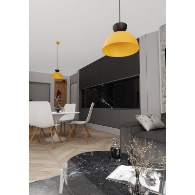 Emibig Lunaro lampa wisząca 1x12 W czarna-żółta 1474/1L
