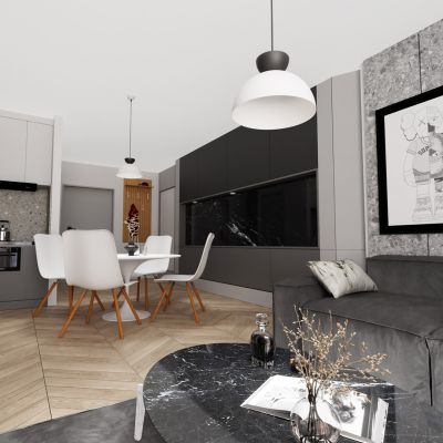 Emibig Lunaro lampa wisząca 1x12 W biała-czarna 1475/1L