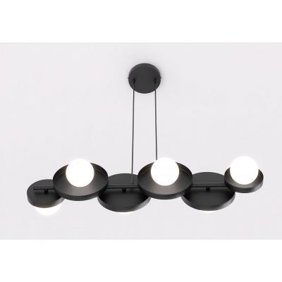 Emibig Model 6 Black lampa wisząca 6x8 W czarna 1486/6