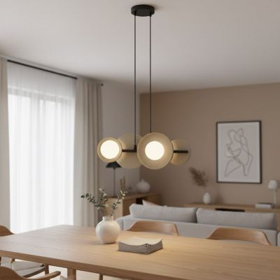 Emibig 4 BL Mokka lampa wisząca 4x8 W coffe 1488/4