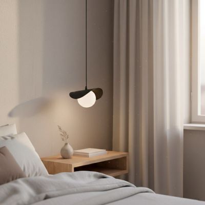 Emibig Ritual 1 Black lampa wisząca 1x8 W czarna 1490/1