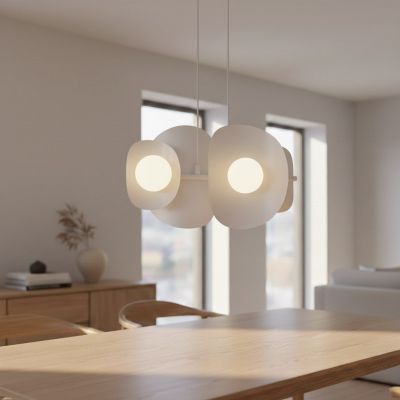 Emibig Elementi lampa wisząca 4x8 W biała 1492/4