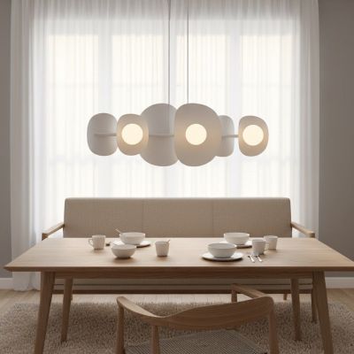 Emibig Elementi lampa wisząca 6x8 W biała 1492/6