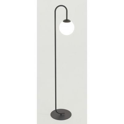 Emibig Flor lampa stojąca 1x10 W czarna 1495/LP1