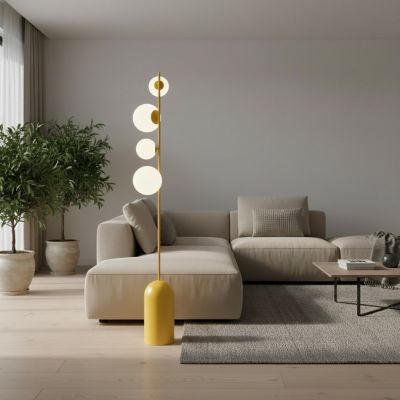 Emibig Etno lampa stojąca 4x8 W pomarańczowa 1502/LP4