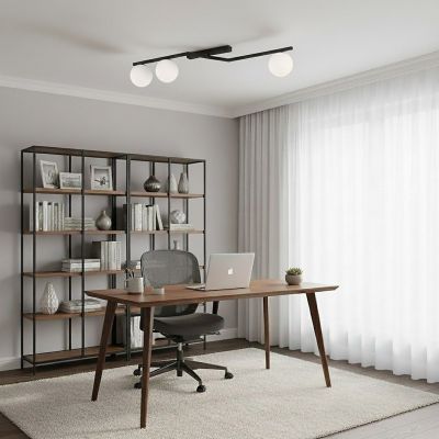 Emibig Naton lampa podsufitowa 3x10 W czarna 1508/3