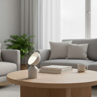 Emibig Boto lampa stołowa 1x8 W biała 1511/LN1