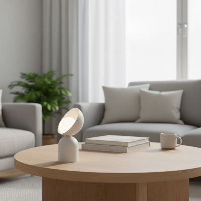 Emibig Boto lampa stołowa 1x8 W beżowa 1512/LN1