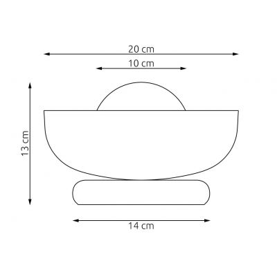 Emibig Ozzy lampa stołowa 1x8 W biała/czarna 1516/LN1