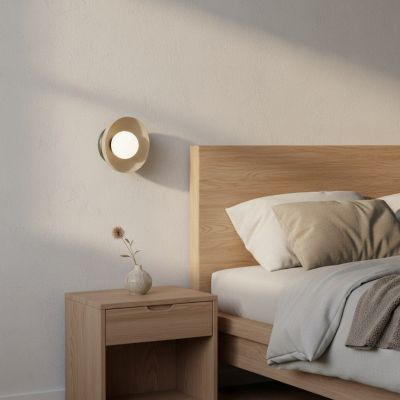 Emibig Ozzy kinkiet 1x8 W czarny/beżowy 1517/K1