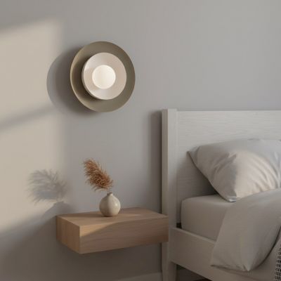 Emibig Poppi kinkiet 1x8 W czarny/beżowy 1520/K1