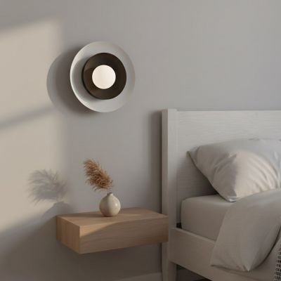 Emibig Poppi kinkiet 1x8 W biały/czarny 1521/K1