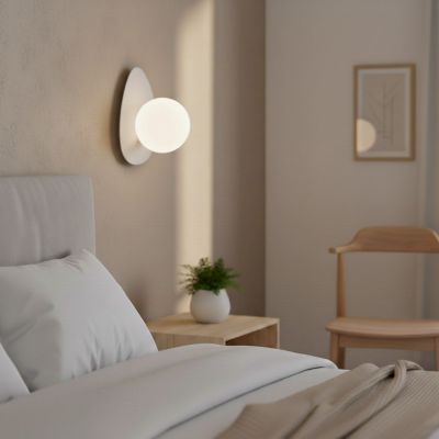 Emibig Ovo kinkiet 1x8 W biały 1528/K1