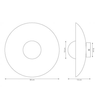 Emibig Vibez kinkiet 1x8 W biały 1541/K1
