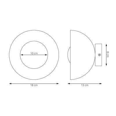 Emibig Bibi kinkiet 1x8 W pomarańczowy 1548/K1
