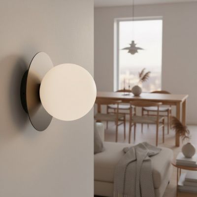 Emibig Americana kinkiet 1x8 W czarny 1553/K1