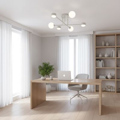 Emibig Halon lampa podsufitowa 6x8 W biała 1559/6