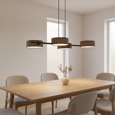 Emibig Drumz lampa wisząca 4x10 W brązowa 1563/4