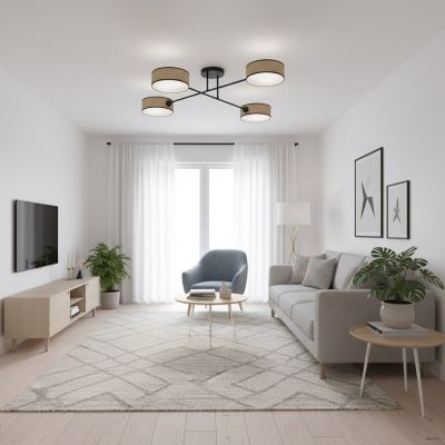 Emibig Maga lampa podsufitowa 4x10 W beżowa 1571/4