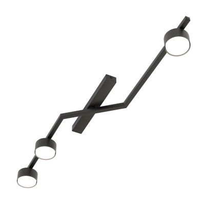 Emibig Skan lampa podsufitowa 3x12 W czarna 1574/3