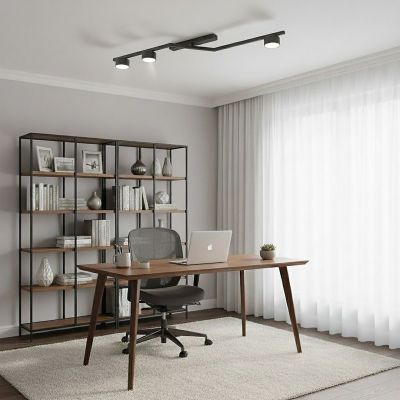 Emibig Skan lampa podsufitowa 3x12 W czarna 1574/3