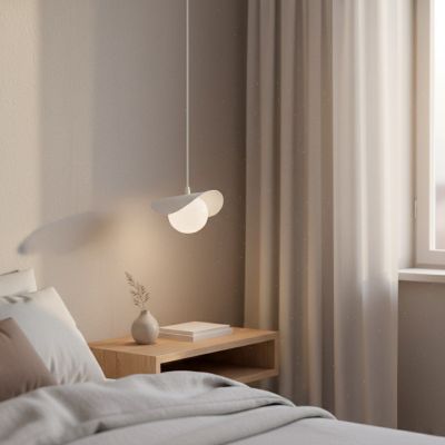 Emibig Ritual lampa wisząca 1x8 W biała 1584/1