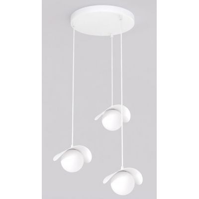 Emibig Ritual lampa wisząca 3x8 W biała 1584/3PREM