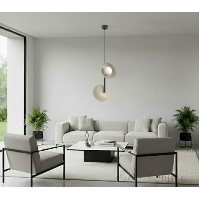 Emibig Vanila lampa wisząca 2x8 W beżowa 1598/2