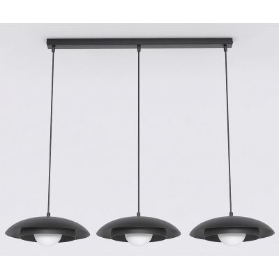 Emibig Skin lampa wisząca 3x8 W czarna 1603/3
