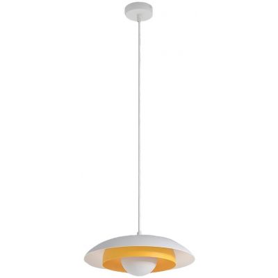 Emibig Skin lampa wisząca 1x8 W biała/pomarańczowa 1606/1